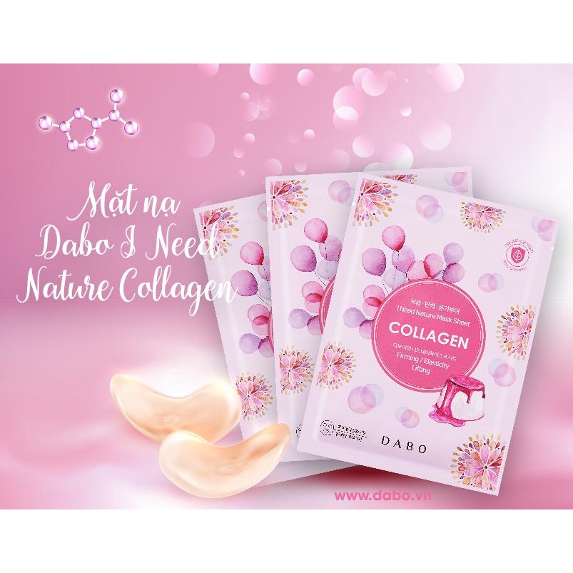 Hàng Chính Hãng- Mix 10 Chiếc Mặt Nạ Trắng Da, Xoá Tàn Nhang Thâm Mụn DABO I NEED NATURE Hàn quốc 23g/Chiếc