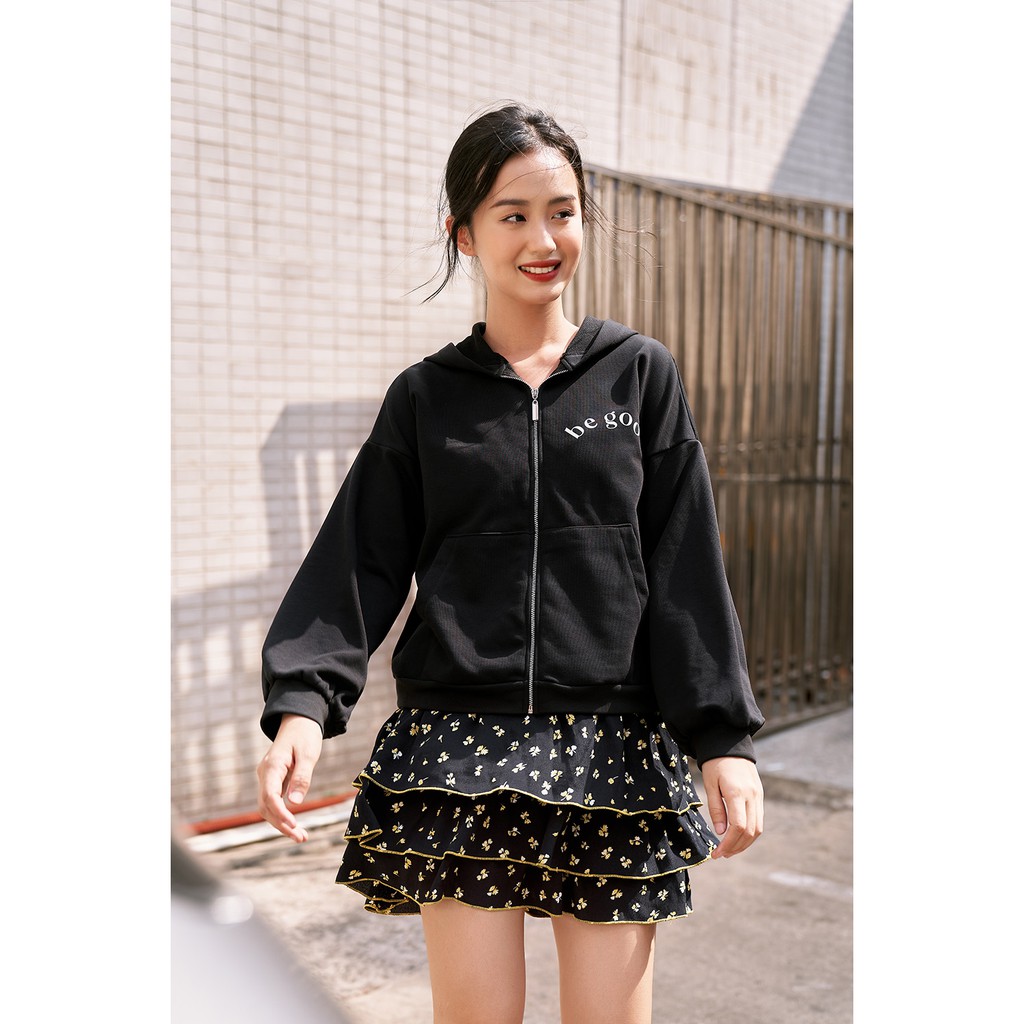 [Mã WABRWA15 giảm 15% đơn 300K] DOTTIE - Áo Khoác Thun Đen Nữ T0184 | BigBuy360 - bigbuy360.vn