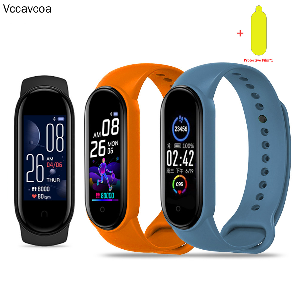 Vòng tay thông minh bluetooth đo nhịp tim huyết áp pk xiaomi miband 5m5 cho nam nữ