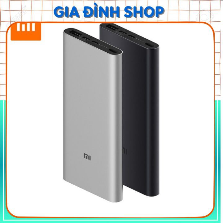 Cục Sạc Dự Phòng ⚡ CHÍNH HÃNG ⚡  XIAOMI GEN 3 10000mAh Dung Lượng Khủng, Sạc Cực Nhanh, Giá Cực Tốt