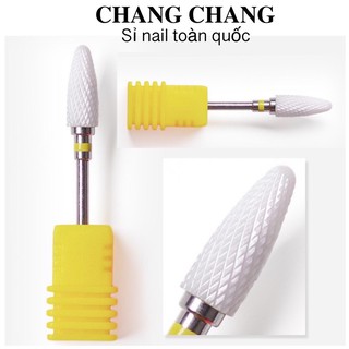 Đầu mài sứ, mài mịn móng tay nail.