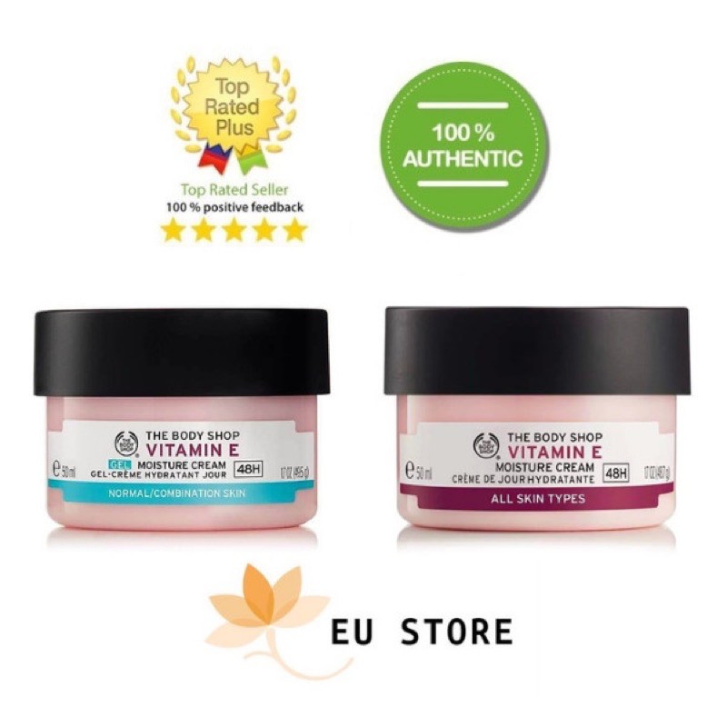 Kem dưỡng ẩm chống lão hoá Vitamin E Moisture The Body Shop