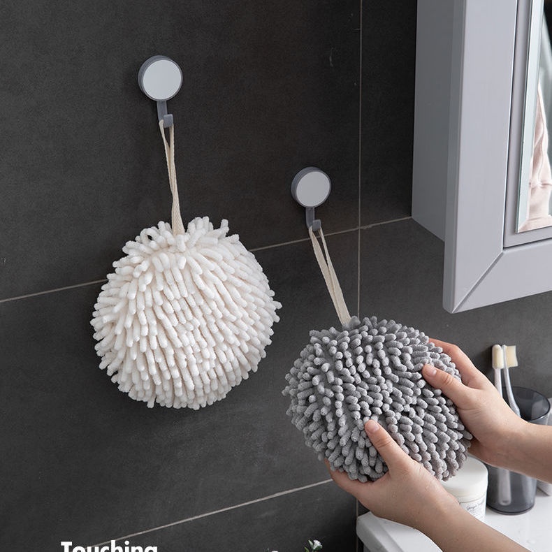 Khăn lau tay nhà bếp phòng tắm hình quả bồng thấm hút nhanh gọn nhẹ treo tường