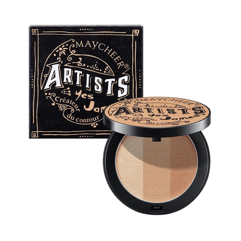 [Hàng mới về] Hộp phấn tạo khối 3 màu cho gương mặt thon gọn tự nhiên | BigBuy360 - bigbuy360.vn