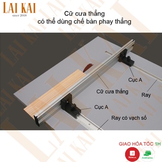 Cữ cưa thẳng cữ cắt góc ray trượt phụ kiện các loại