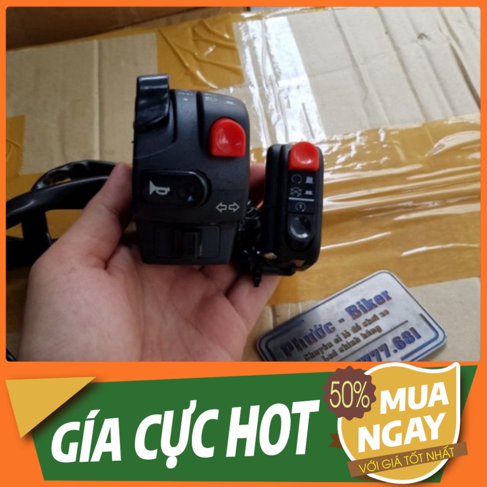 [GIÁ RẺ NHẤT] Combo bộ cùm công tắc domino hàng đẹp full chức năng cho mọi loại xe MS 800 ĐẠI_KA.SHOP