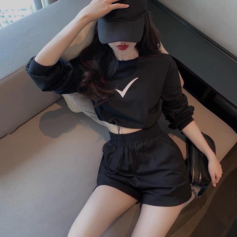Set thể thao năng động đen dài tay 🌟🌟🌟