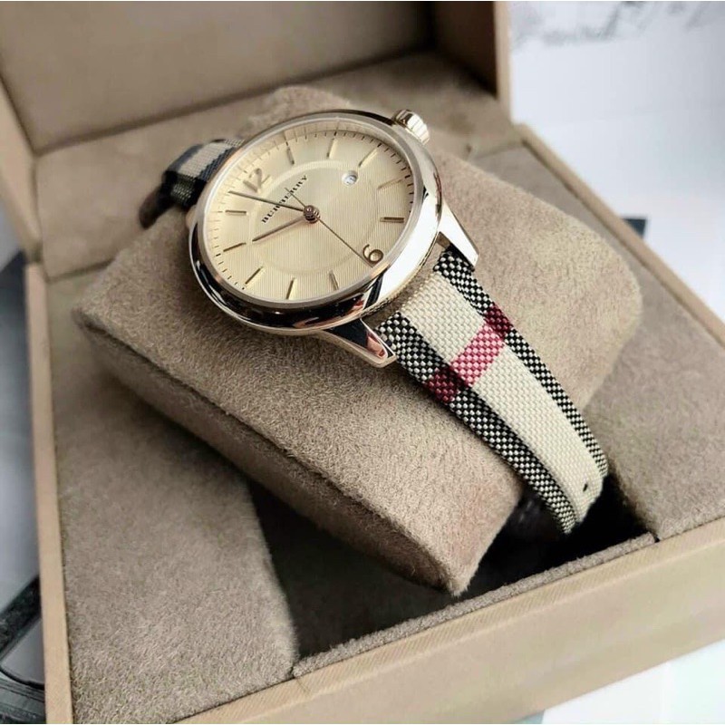 Đồng hồ đôi Burberry nam, nữ Bu10104 và Bu10001 Fullbox chính hãng Authentic