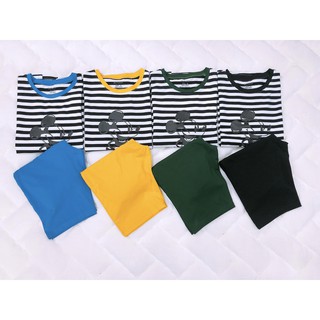 Set nữ đẹp 🌞FREESHIP🌞 Bộ sọc mickey chất mát [set quan ao nu]