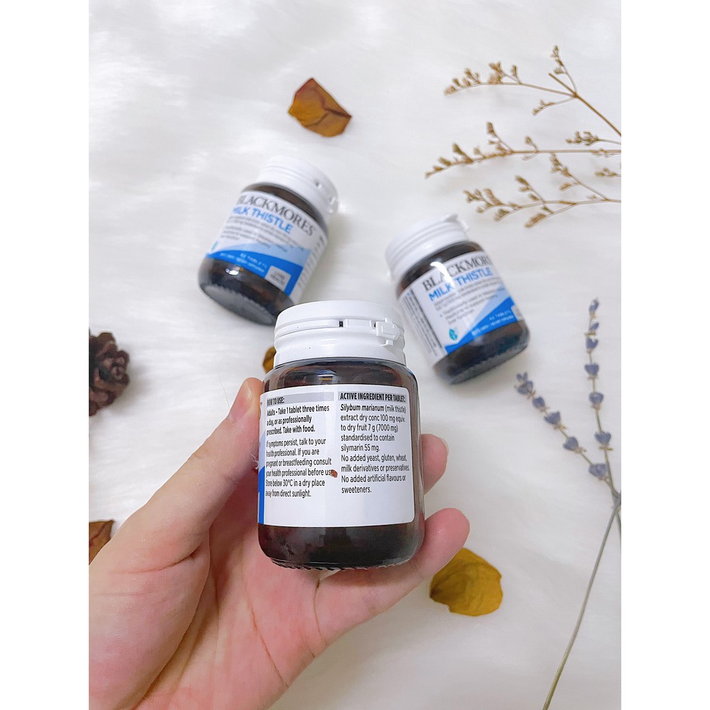 Viên Uống Thải Độc,Hỗ Trợ Phục Hồi,Bảo Vệ Gan Blackmores Milk thistle