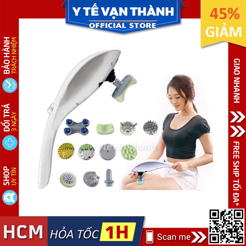 ✅ Máy Massage Cầm Tay Hồng Ngoại 11 Đầu: Luxurious Massager (Mát xa, Massa) (BH 06 Tháng) -VT0433