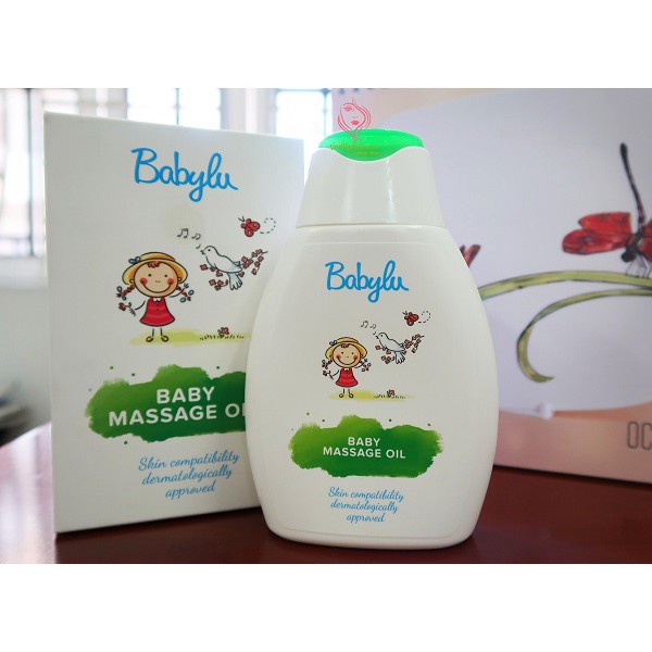 DẦU MASSAGE CHO TRẺ SƠ SINH VÀ TRẺ NHỎ BABYLU BABY MASSAGE OIL 250ML - Crevil