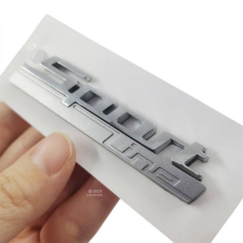 1 Miếng dán logo LUXURY LINE SPORT LINE thay thế cho xe hơi BMW