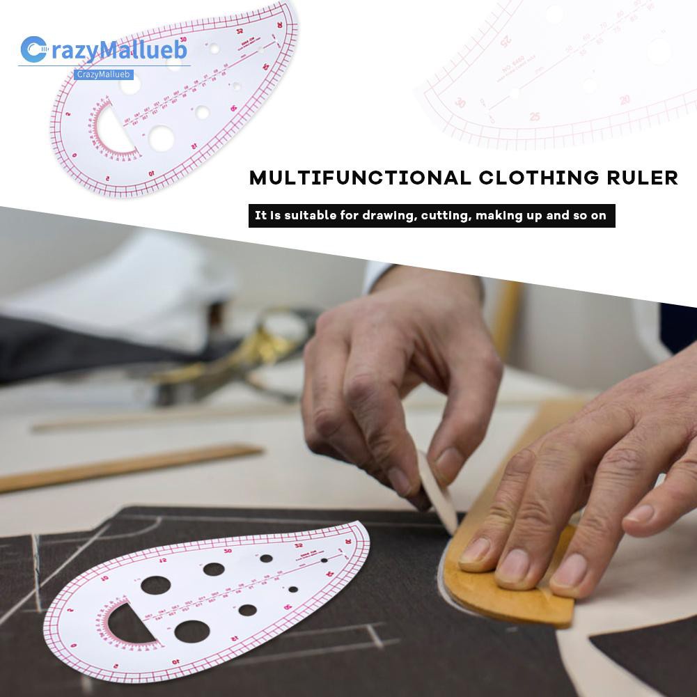 Crazymallueb❤French Curve Metric Sewing Ruler Plastic Tailor Dressmaking Pattern Making Tools❤New