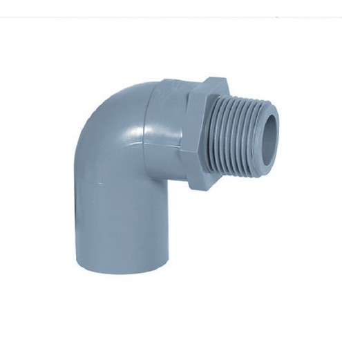 Co 90 độ Ren Ngoài nhựa PVC Bình Minh loại dày dùng trong hệ thống dẫn nước tưới tự động.