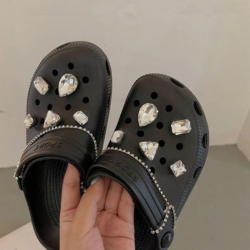 Nhãn Dán Trang Trí Họa Tiết Chữ Thập Dễ Thương Xinh Xắn Jibbitz, Sticker Gắn Trang Trí Giày Dép Crocs Hình Dễ Thương