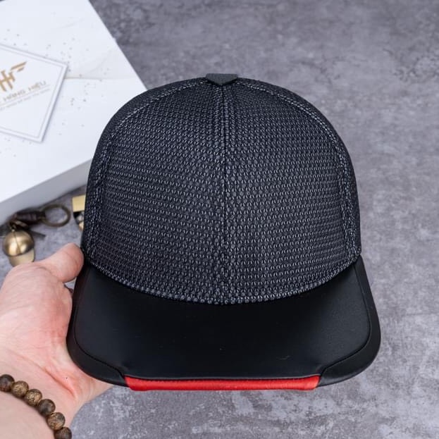 Nón Sơn snapback chính hãng dành cho nam chất liệu phối da cao cấp MC229 - Hùng Nón Hiệu
