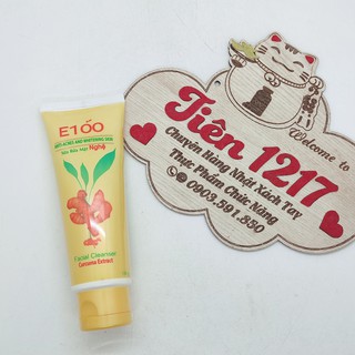 Sữa rửa mặt nghệ E100 ngừa mụn, trắng da tuýp 100g