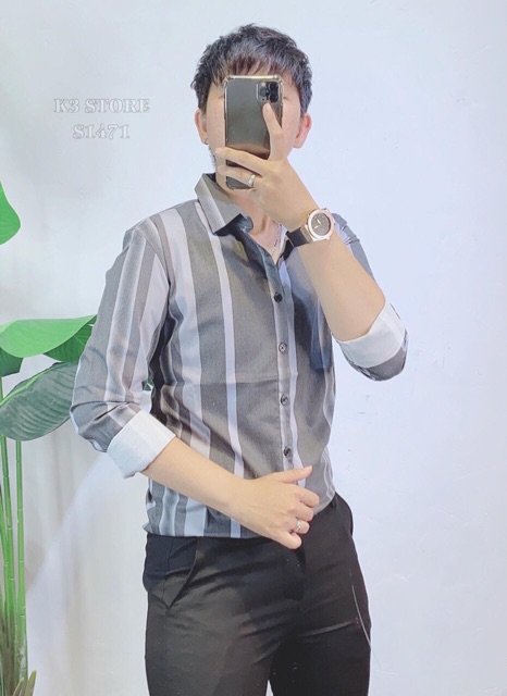 [NEW ARRIVAL] ÁO SƠ MI LỤA NAM SOÁI CA THÊU VIỀN CÕ - THƯƠNG HIỆU CAO CẤP BASIC TRẮNG/ĐEN | BigBuy360 - bigbuy360.vn