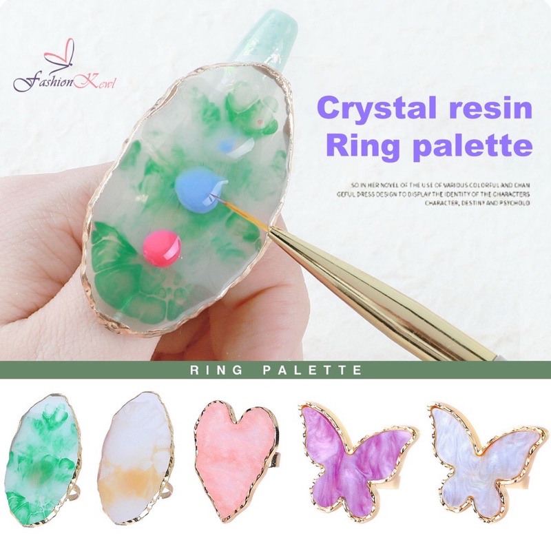 Nhẫn pha sơn gel mẫu đá siêu đẹp