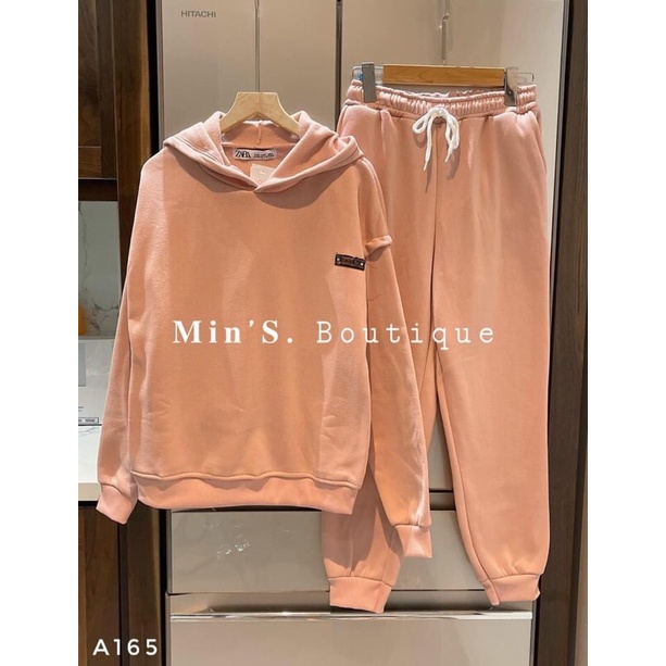 BỘ NỈ CÓ MŨ 2 MÀU
