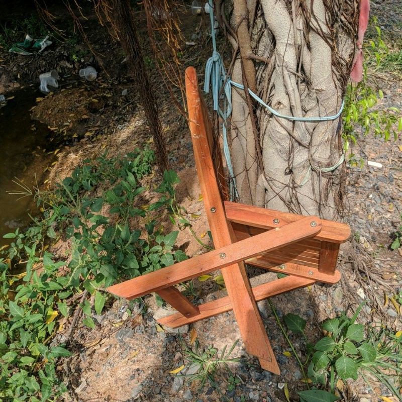 ( Siêu Rẻ) Ghế gỗ mini xếp gọn | BigBuy360 - bigbuy360.vn