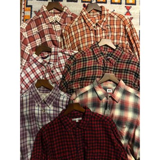 Áo sơ mi caro flannel 2hand (Secondhand) vintage, cổ điển, bụi bặm