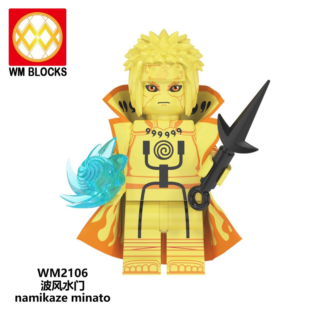 Minifigures Nhân Vật Uzumaki Naruto Senju Hashirama Killer Bee WM6108 Mẫu Mới Ra Siêu Đẹp