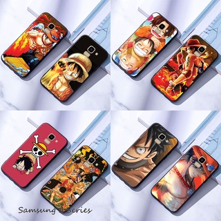 Ốp Điện Thoại Dẻo Viền Đen Họa Tiết One Piece Cho Samsung Galaxy J2 Pro/J4/J6/J8 2018 Plus/J4+/J6+
