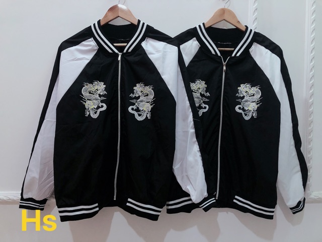 Unisex Áo Khoác Nam Nữ Đẹp Bomber Jacket Dragon Ball Nhẹ Bền (Áo Rồng)-HươngSu | BigBuy360 - bigbuy360.vn