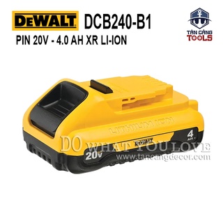 Pin 20v 4.0ah dewalt dcb240 phiên bản mới - bản mỏng