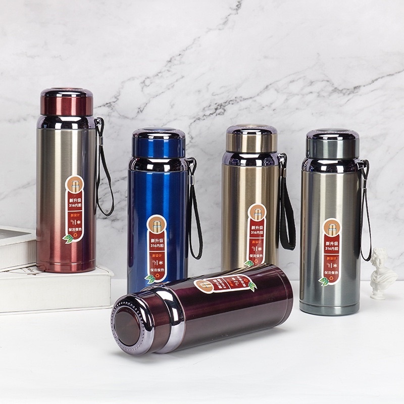 BÌNH NƯỚC GIỮ NHIỆT INOX 316 NHIỀU DUNG TÍCH CAO CẤP 600, 800, 1000ML Giữ Nhiệt Đến 12H