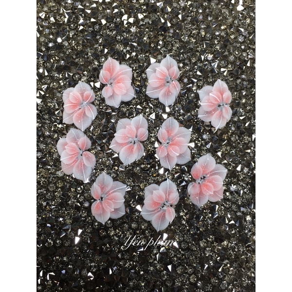 Hoa bột nail - Hoa nữa gắn móng chân