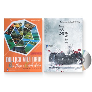 Sách - Combo: Trung Quốc 247 - Mái nhà thân thuộc (Có audio) + Du lịch Việt Nam - Ẩm thực cảnh điểm (có audio) + DVD