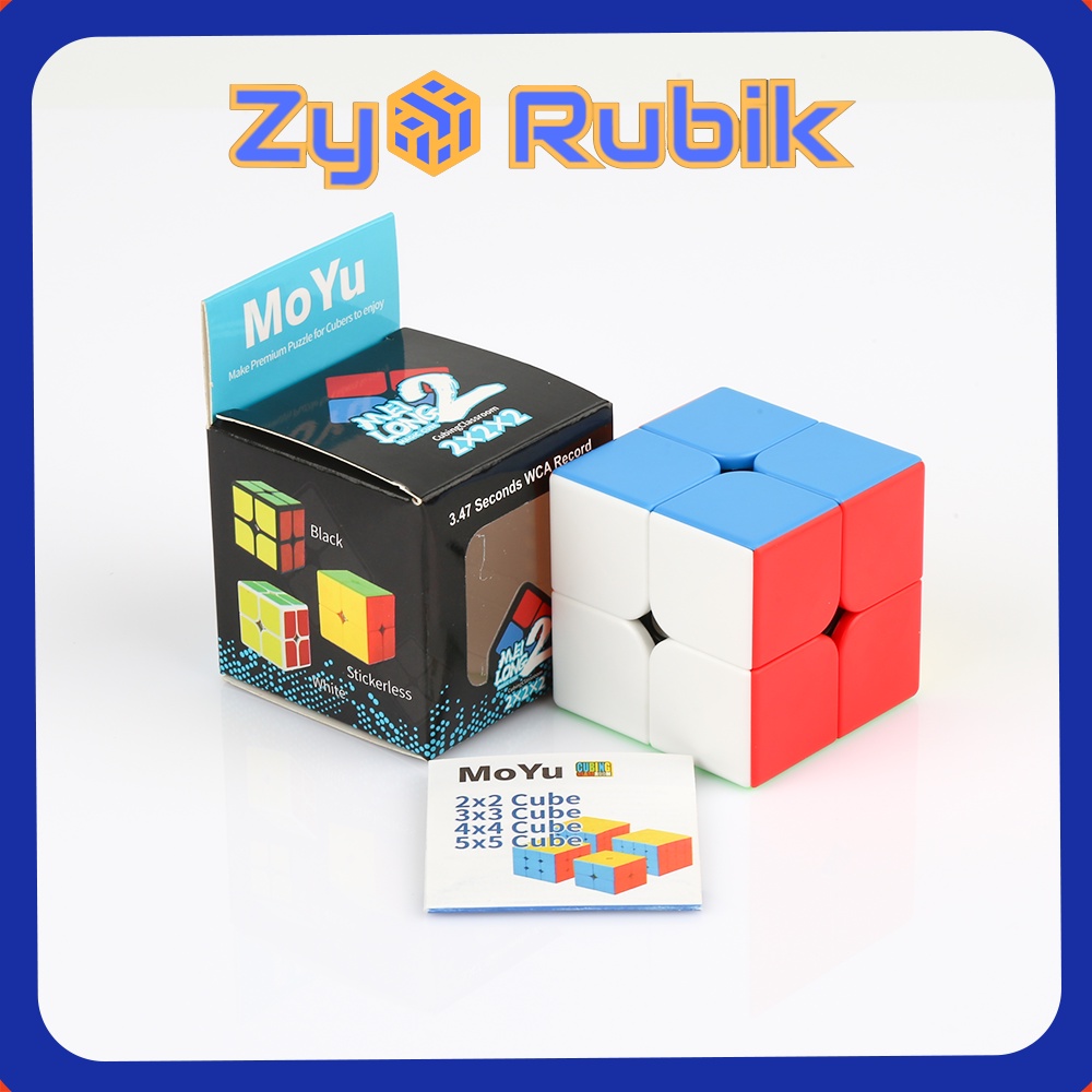 [Mã LIFE20KALL giảm 10% đơn 50K] Rubik 2x2 Stickerless MoYu MeiLong MFJS Rubic 2 Tầng 2x2x2 - ZyO Rubik