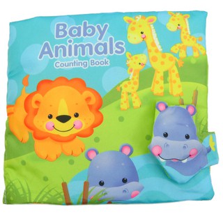 Sách vải 3d - chủ đề baby animals - tập đếm từ 1-10 cùng con vật sinh động