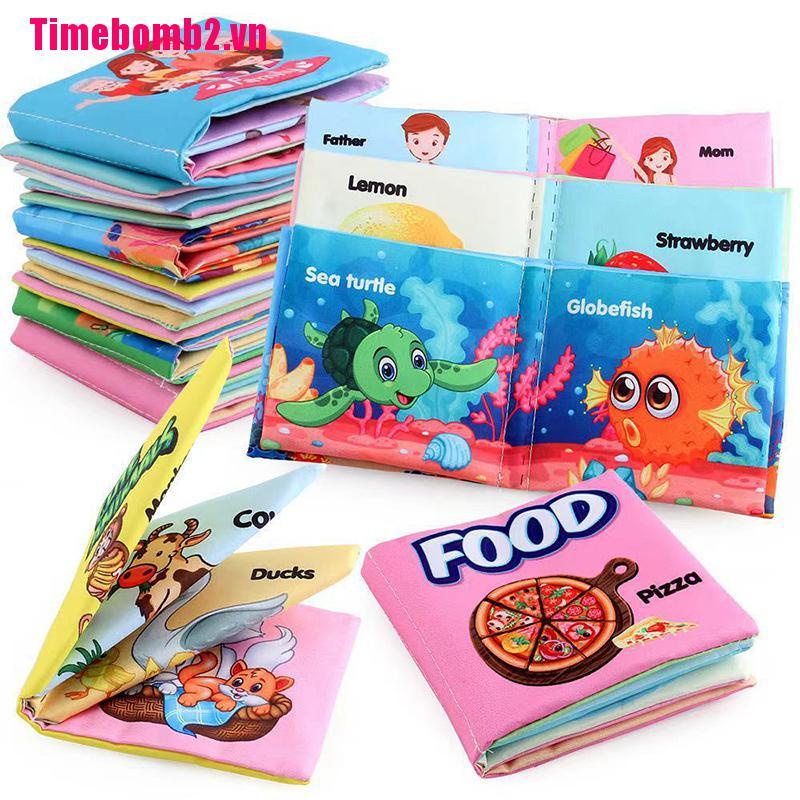 1 Sách Vải Mềm Có Âm Thanh Vui Nhộn Cho Bé