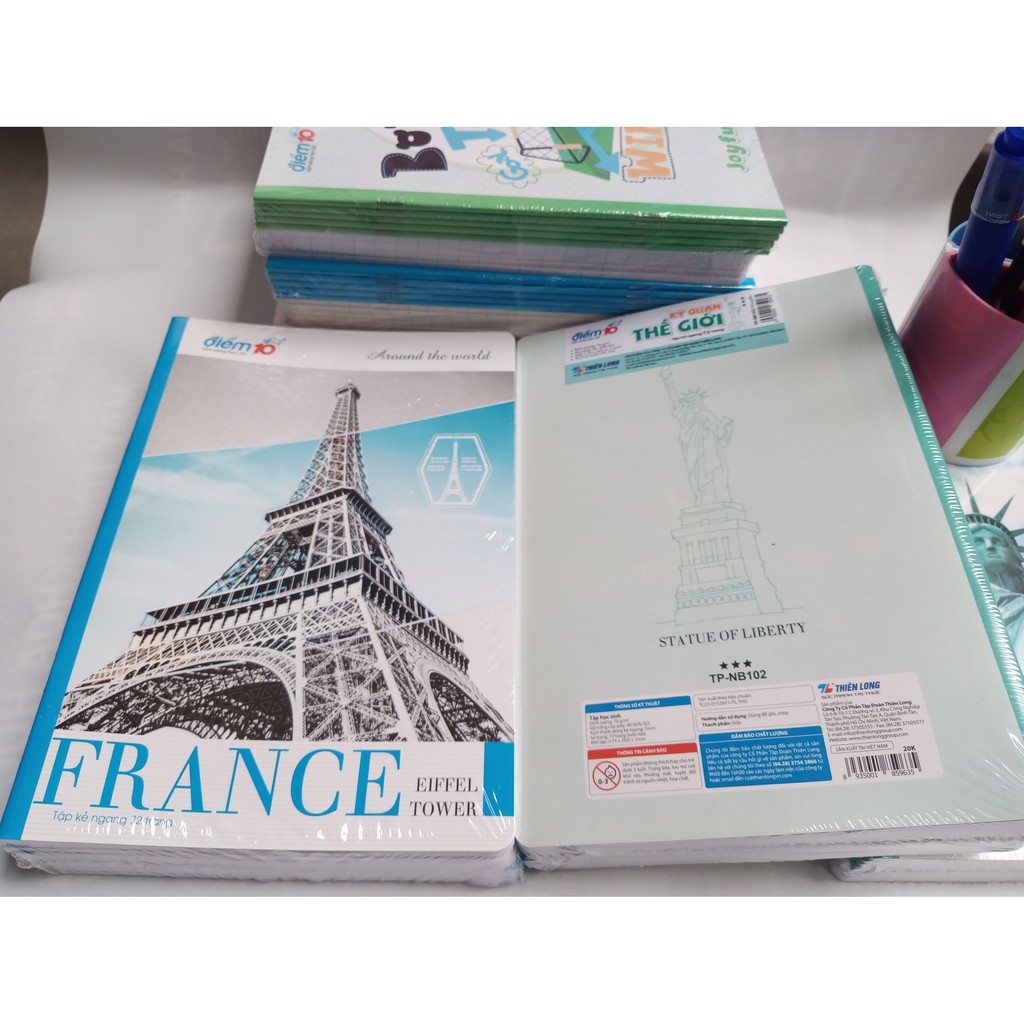 Vở kẻ ngang Thiên.Long 72tr,80tr,120tr