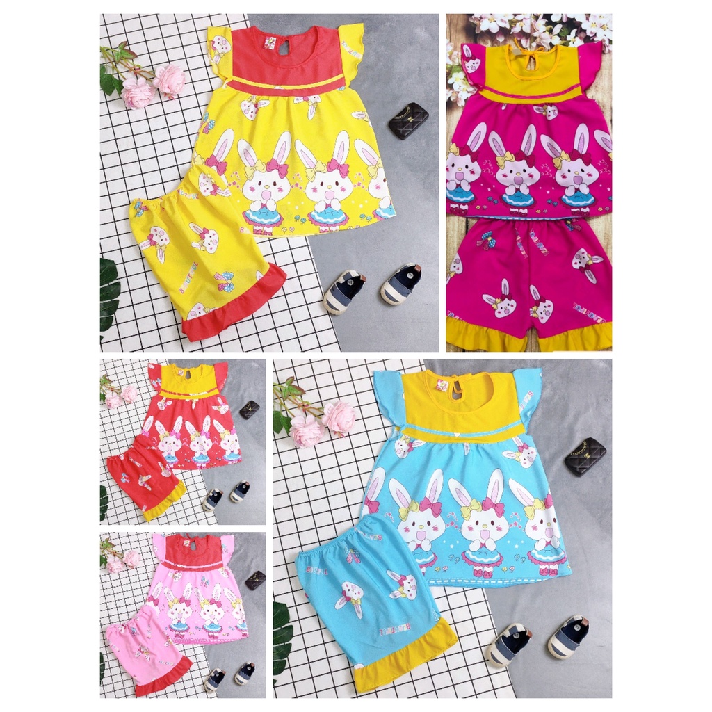 Bộ lụa tay cánh tiên bé