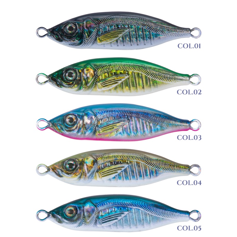 Mồi câu cá Kingdom 60g 75mm/ 80g 80mm phủ kim loại cứng phát sáng