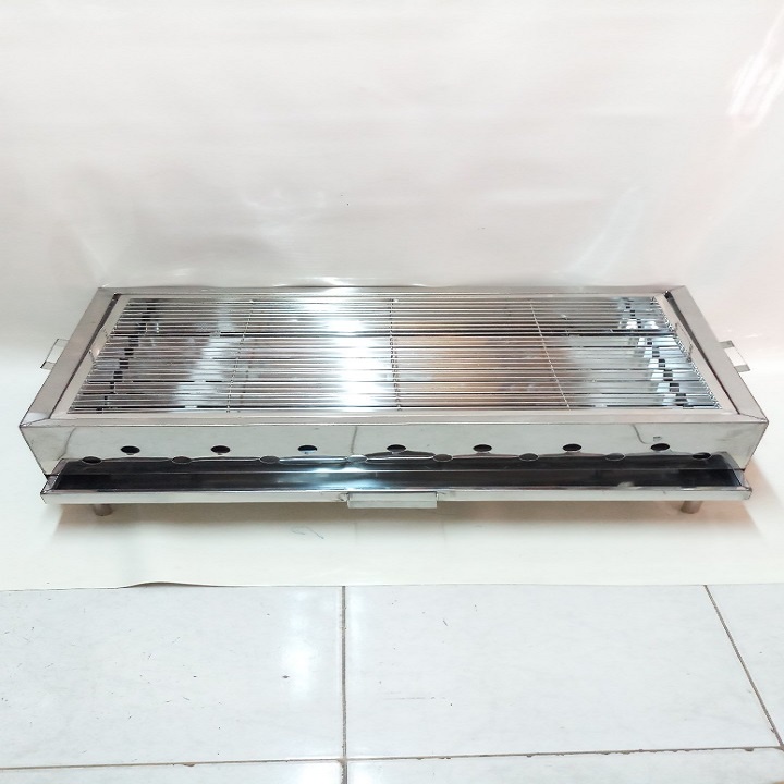 LÒ NƯỚNG INOX SIZE LỚN(50X80)CHÂN THÁO LẮP+TẶNG KÈM 1 BÀN CHẢI THÉP.