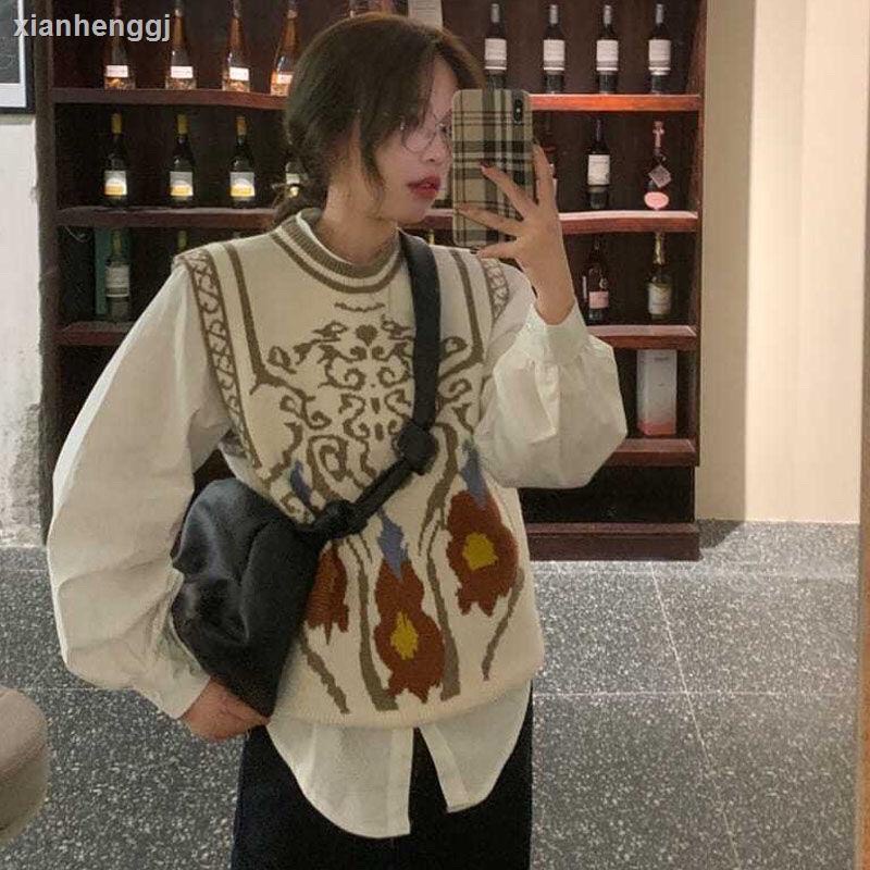 Áo Len Gile Nữ Dệt Kim Cổ Tròn Dáng Rộng Phong Cách Hàn Quốc K5M5 | BigBuy360 - bigbuy360.vn