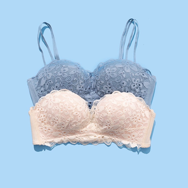 Áo lót nữ Wexuu áo ngực nữ ren không gọng quây ngang quyến rũ, đệm ngực vừa hình bàn tay nâng vòng 1 gợi cảm - AV13