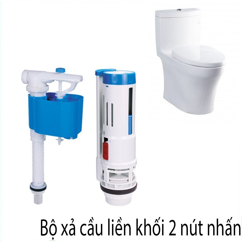 Bộ xả bồn cầu 2 nút nhấn cao cấp