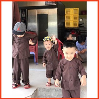 Bộ đồ bà ba cho bé không kèm khăn 10 size