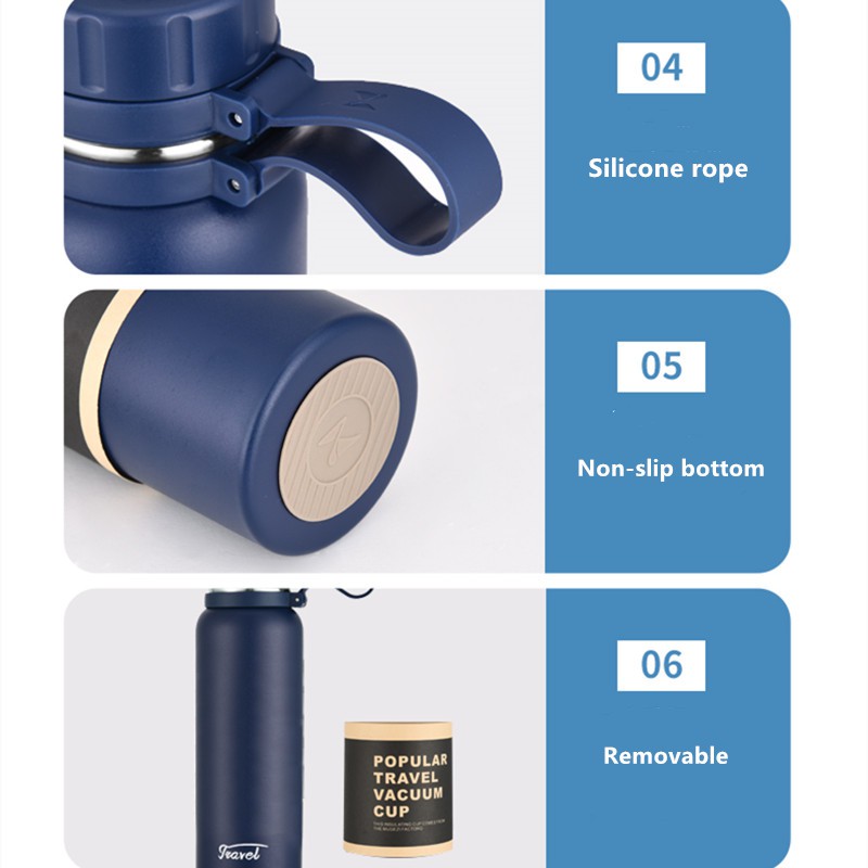 Bình Nước Giữ Nhiệt Bằng Thép Không Gỉ 1100Ml/850ml/650ml