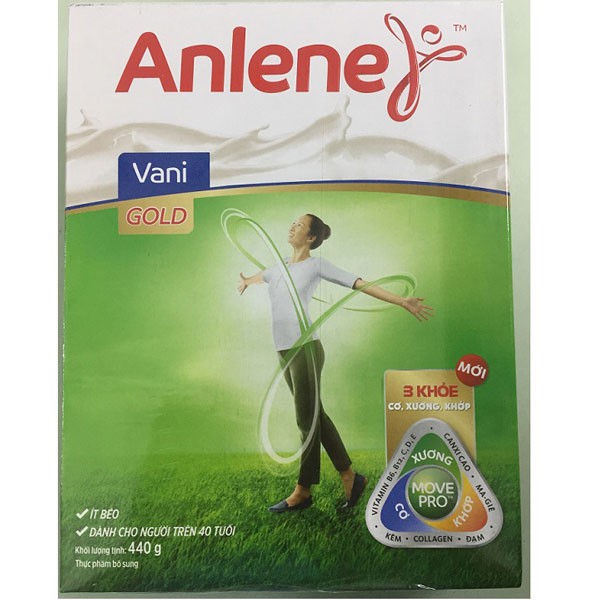 Sữa Anlene > 40 tuổi hộp giấy 440g