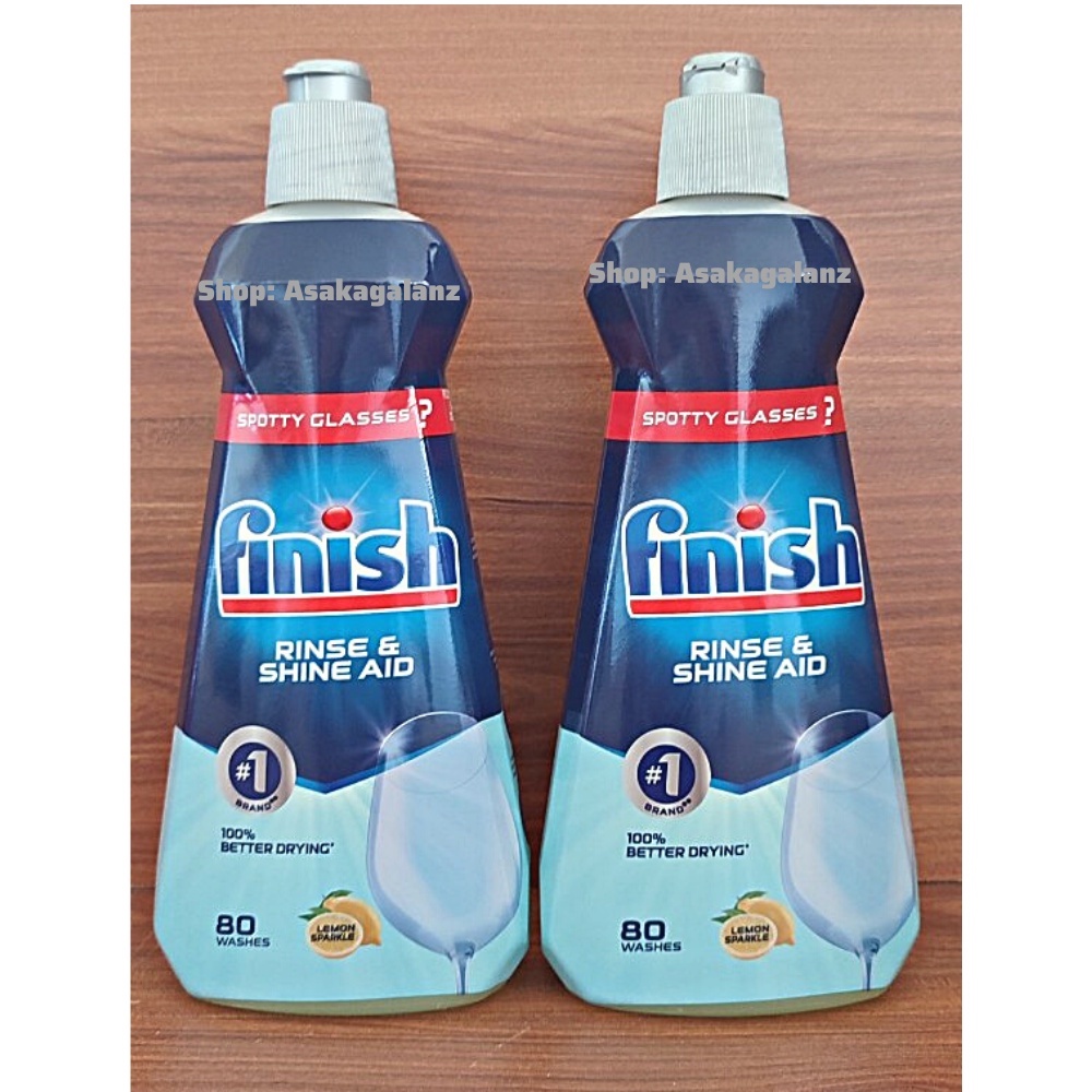 Nước làm bóng Finish 400ml, Hương Chanh - Chính Hãng
