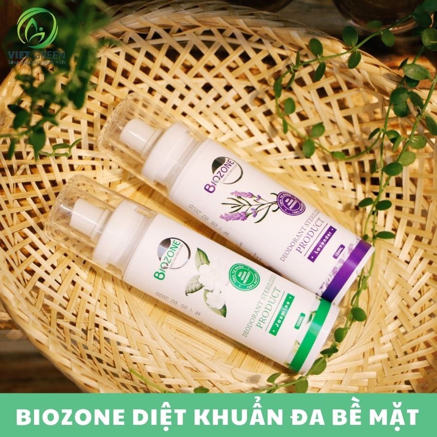 Chai xịt Khuẩn, Khử Mùi, Xịt khẩu trang, oto - BIOZONE của VietGreen