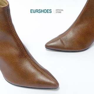 Boot Cổ Cao EVASHOES Gót Nhọn Da PU 7cm BOOT108